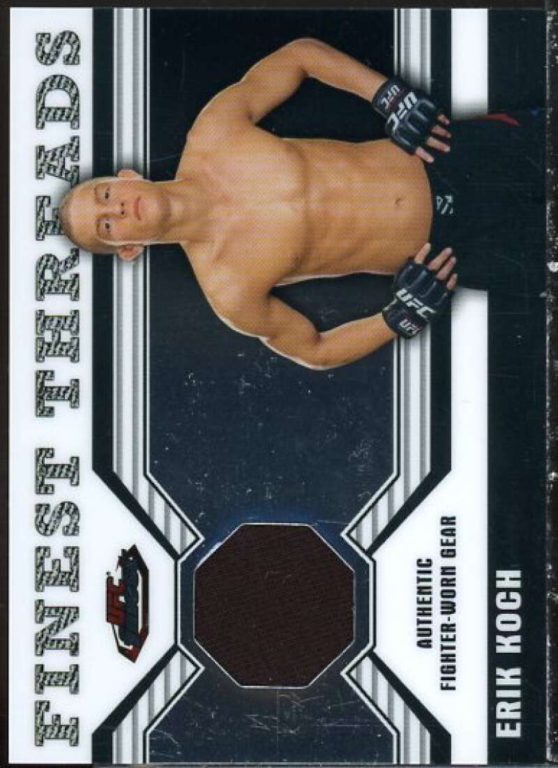 Erik Koch Card 2011 Finest UFC Finest Threads Fighter Relics #REK  Image 1