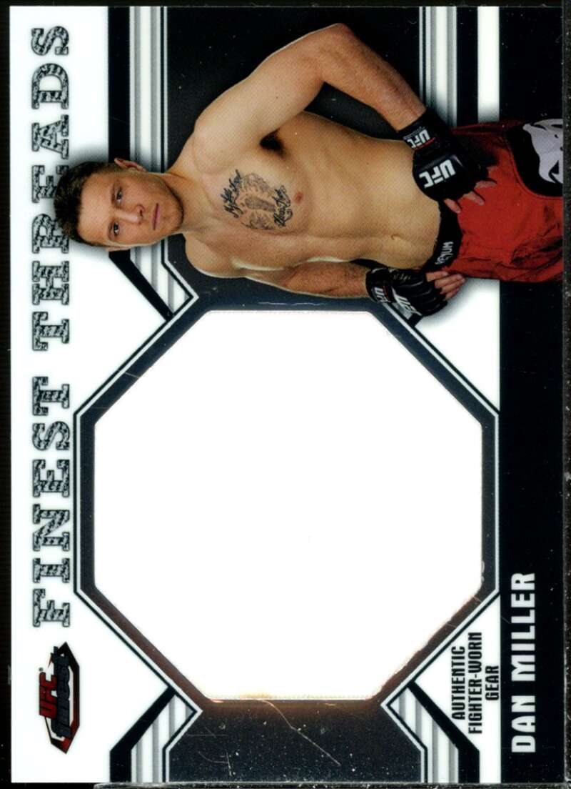 Dan Miller Card 2011 Finest UFC Finest Threads Jumbo Fighter Relics #RDM  Image 1