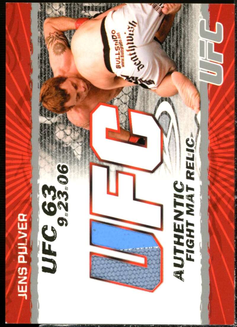 Jens Pulver Card 2009 Topps UFC Fight Mat Relics #FMJP  Image 1