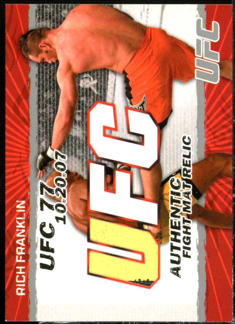 Rich Franklin Card 2009 Topps UFC Fight Mat Relics #FMRF  Image 1