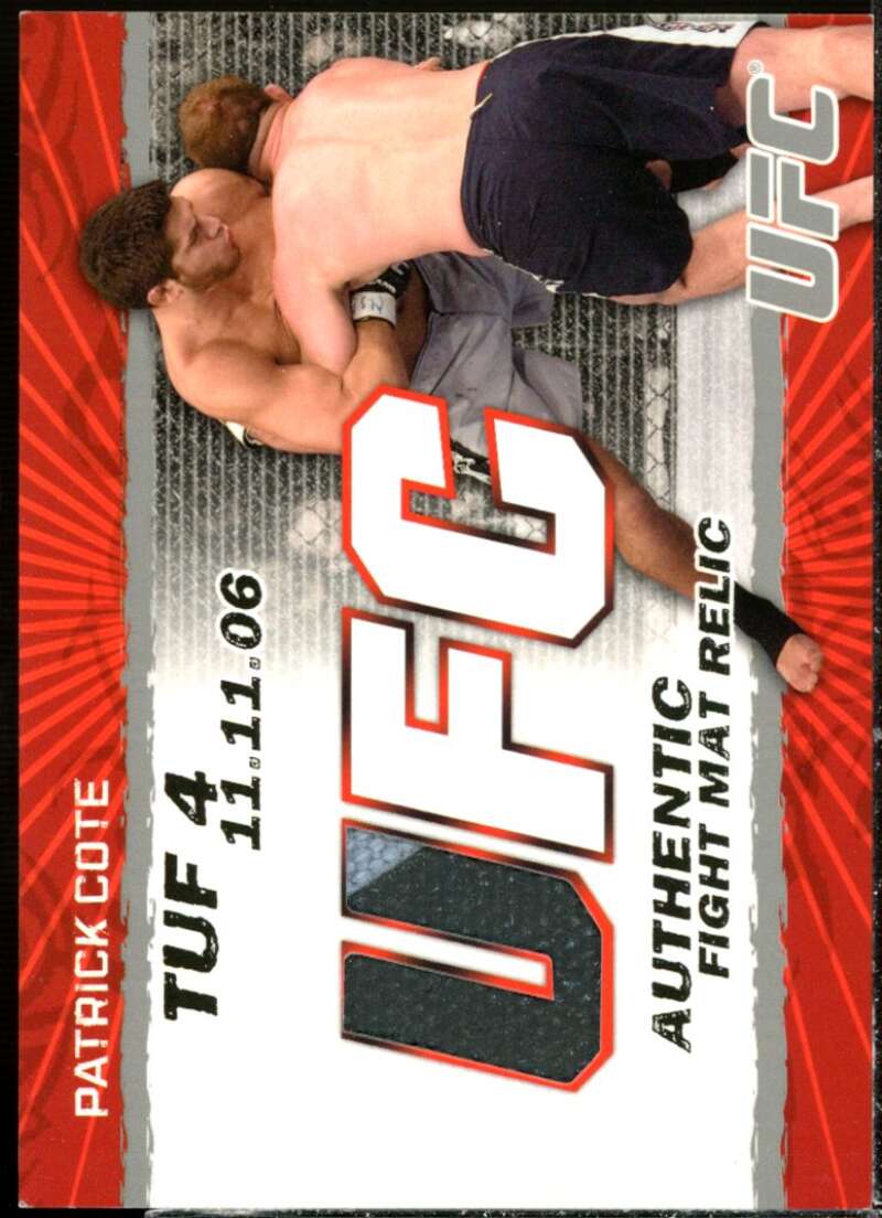 Patrick Cote Card 2009 Topps UFC Fight Mat Relics #FMPC  Image 1