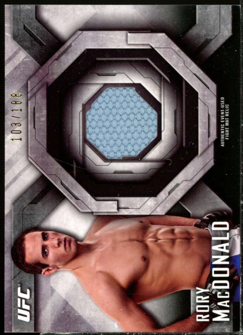 Rory MacDonald Card 2014 Topps UFC Knockout Fight Mat Relics #FMRM  Image 1