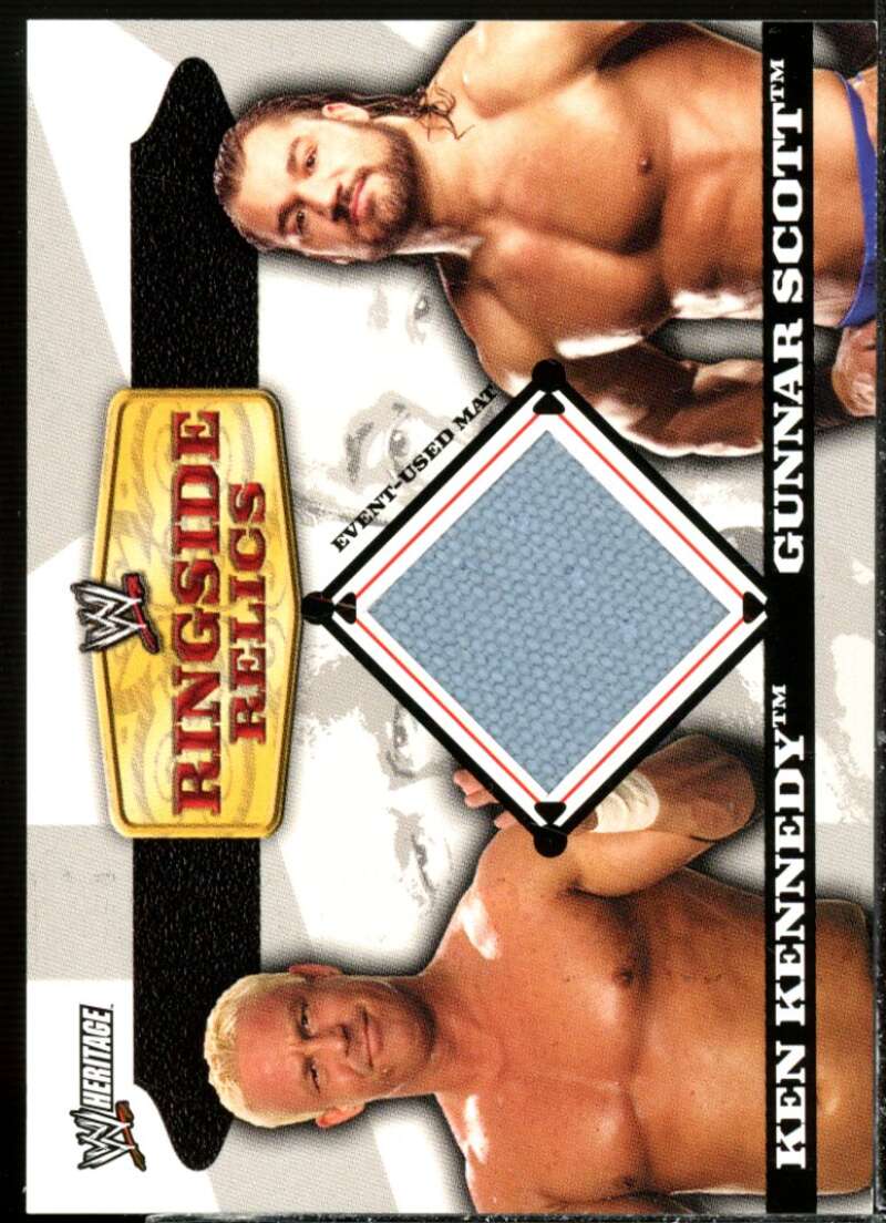 Ken Kennedy vs. Gunner Scott 2006 Heritage II WWE Ringside Relics Doubles #NNO  Image 1