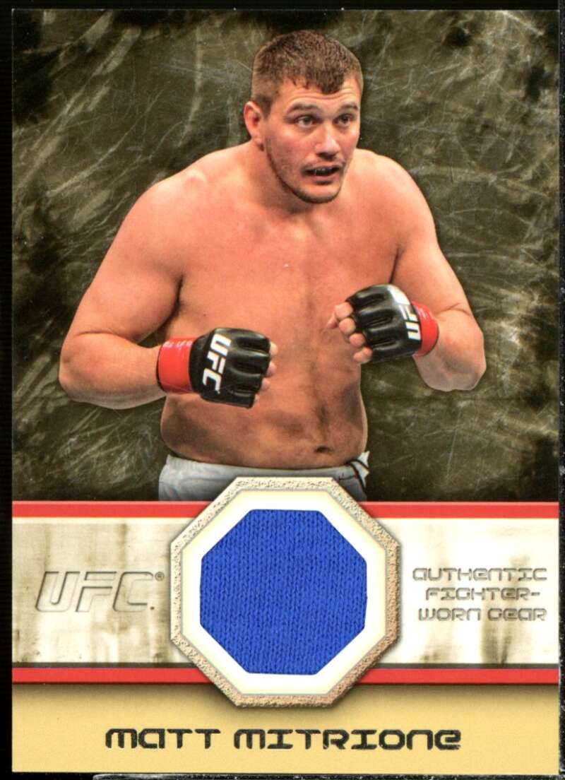 Matt Mitrione Card 2011 Topps UFC Moment of Truth Fighter Relics #FGMMI  Image 1