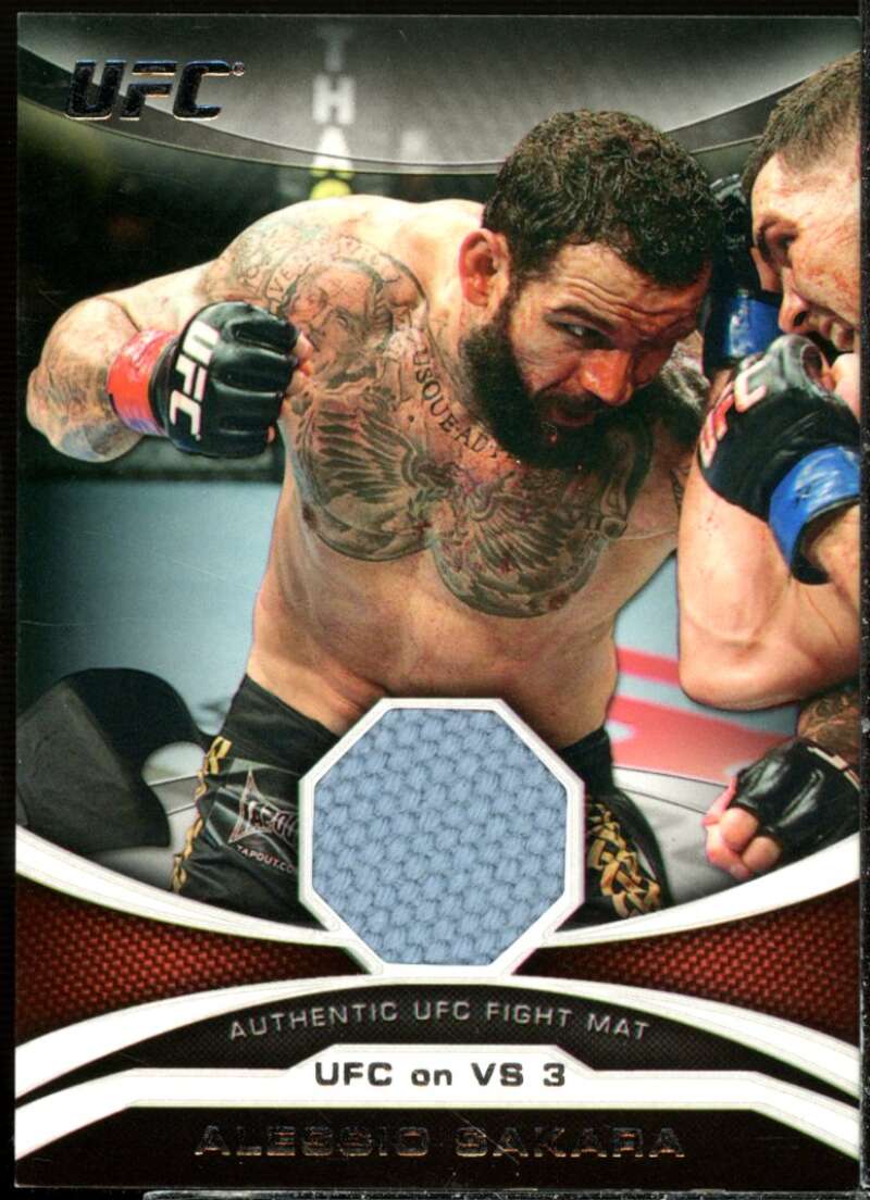 Alessio Sakara Card 2011 Topps UFC Moment of Truth Fight Mat Relics #MTMRAS  Image 1