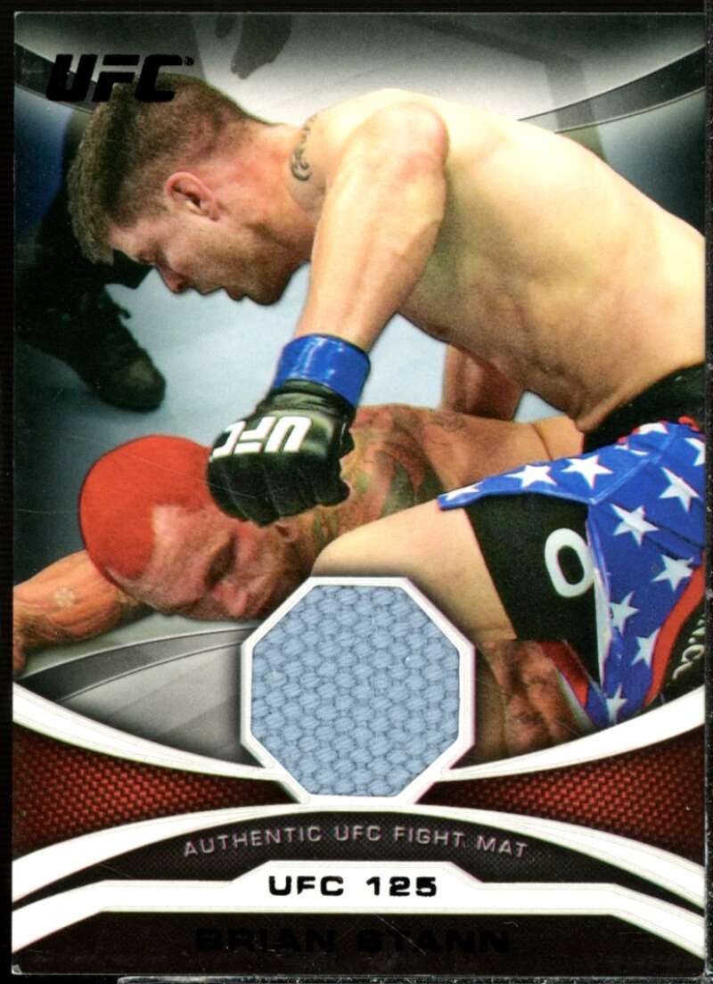 Brian Stann Card 2011 Topps UFC Moment of Truth Fight Mat Relics Black #MTMRBS  Image 1