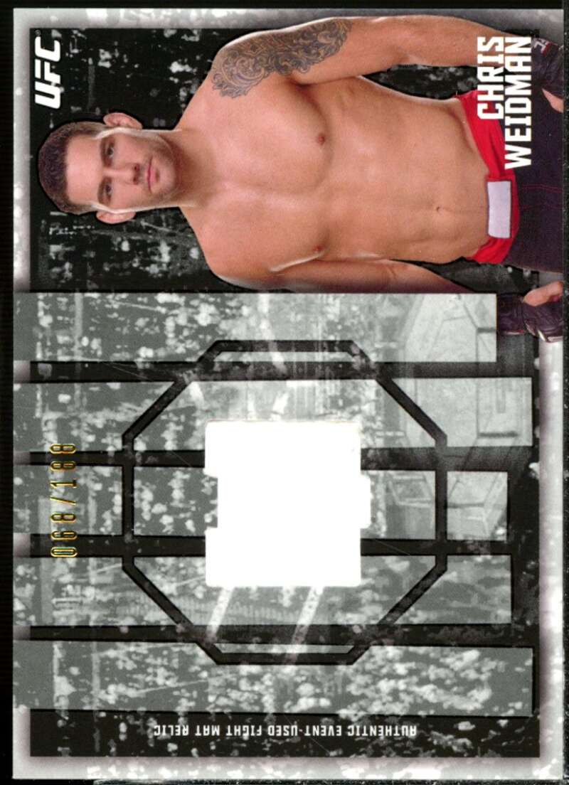 Chris Weidman Card 2015 Topps UFC Knockout Fight Mat Relics #FMRCWE  Image 1