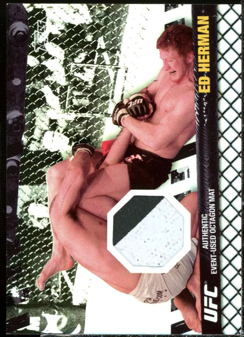 Ed Herman/UFN Card 2010 Topps UFC Fight Mat Relics Black #FMEM  Image 1