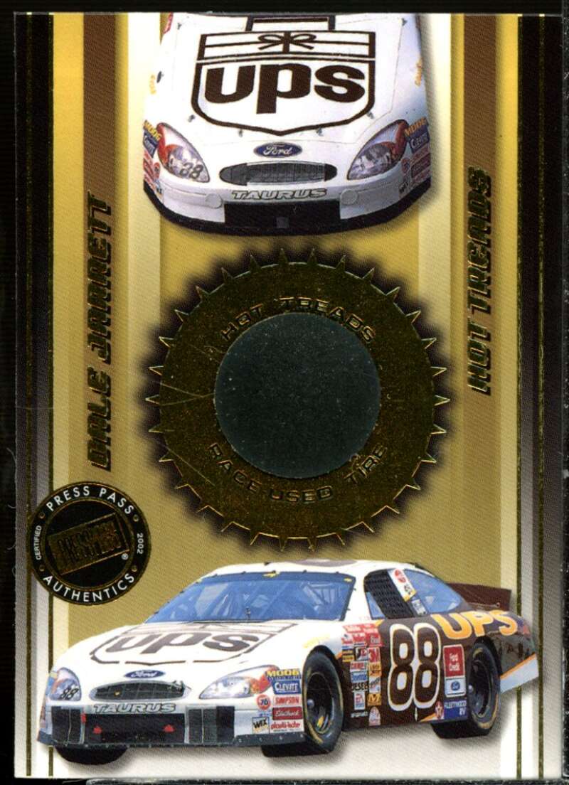 Dale Jarrett's Car Card 2002 Press Pass Hot Treads #HT22  Image 1