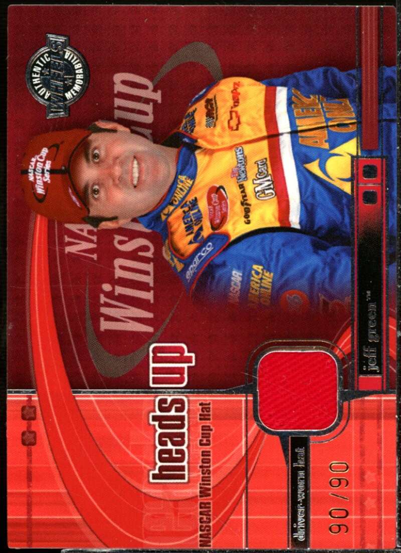 Jeff Green Card 2003 Wheels American Thunder Heads Up Manufacturer #HUM6  Image 1