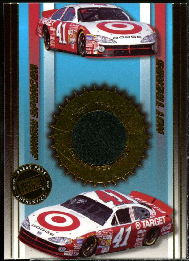 Jimmy Spencer's Car Card 2002 Press Pass Hot Treads #HT28  Image 1