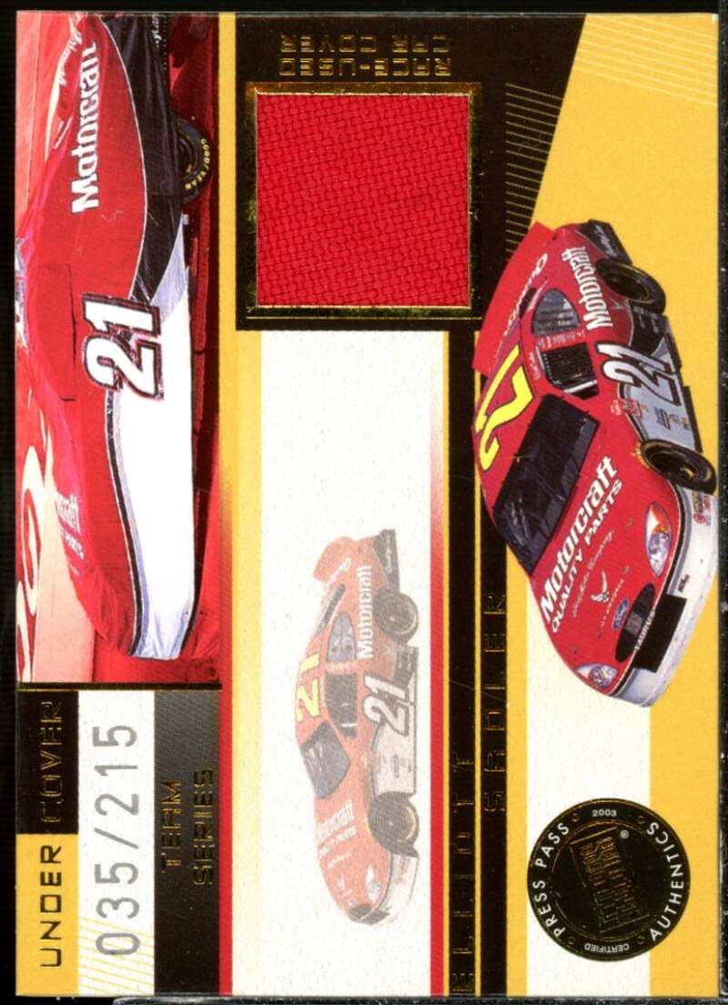 Elliott Sadler Card 2003 Press Pass Eclipse Under Cover Cars #UCT14  Image 1