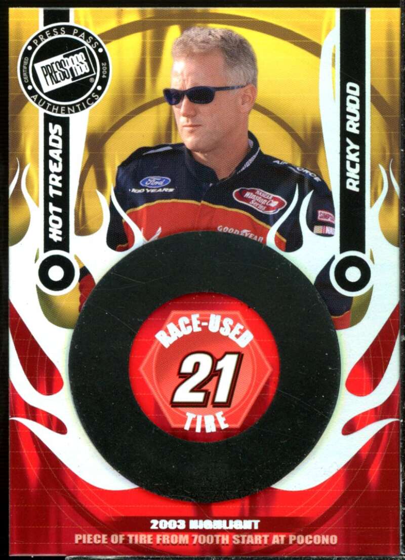 Ricky Rudd Card 2004 Press Pass Hot Treads Holofoil #HTR1  Image 1