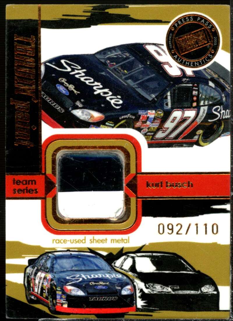 Kurt Busch Card 2005 VIP Tradin' Paint Cars #TPT10  Image 1