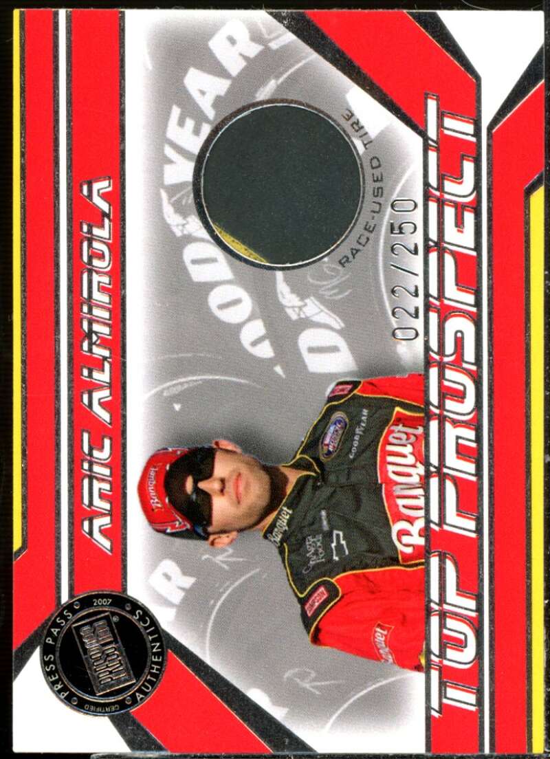 Aric Almirola Card 2007 Press Pass Top Prospects Tires Silver #AAT  Image 1