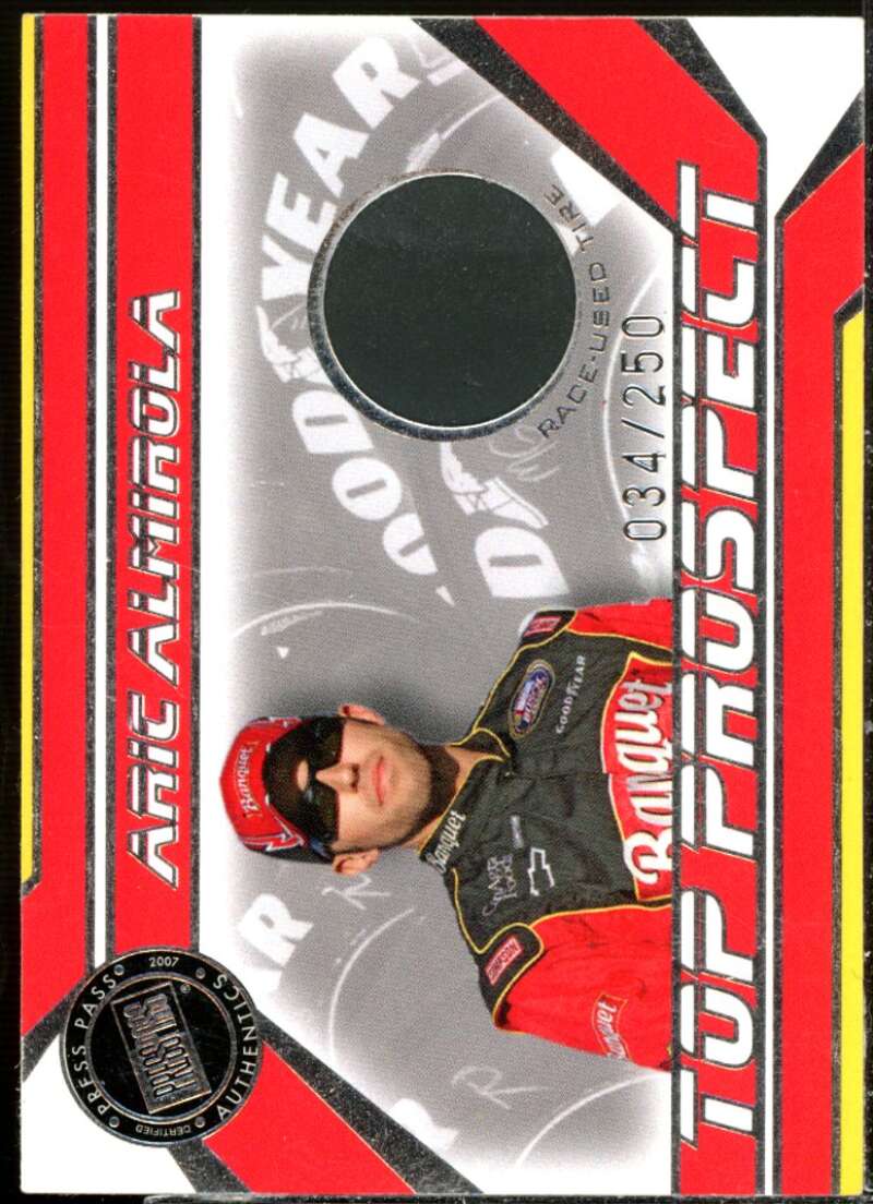 Aric Almirola Card 2007 Press Pass Top Prospects Tires Silver #AAT  Image 1