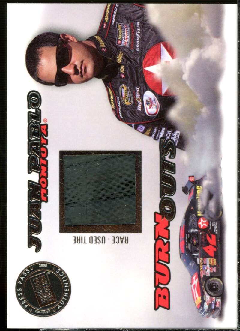 Juan Pablo Montoya Card 2008 Press Pass Burnouts #BO6  Image 1