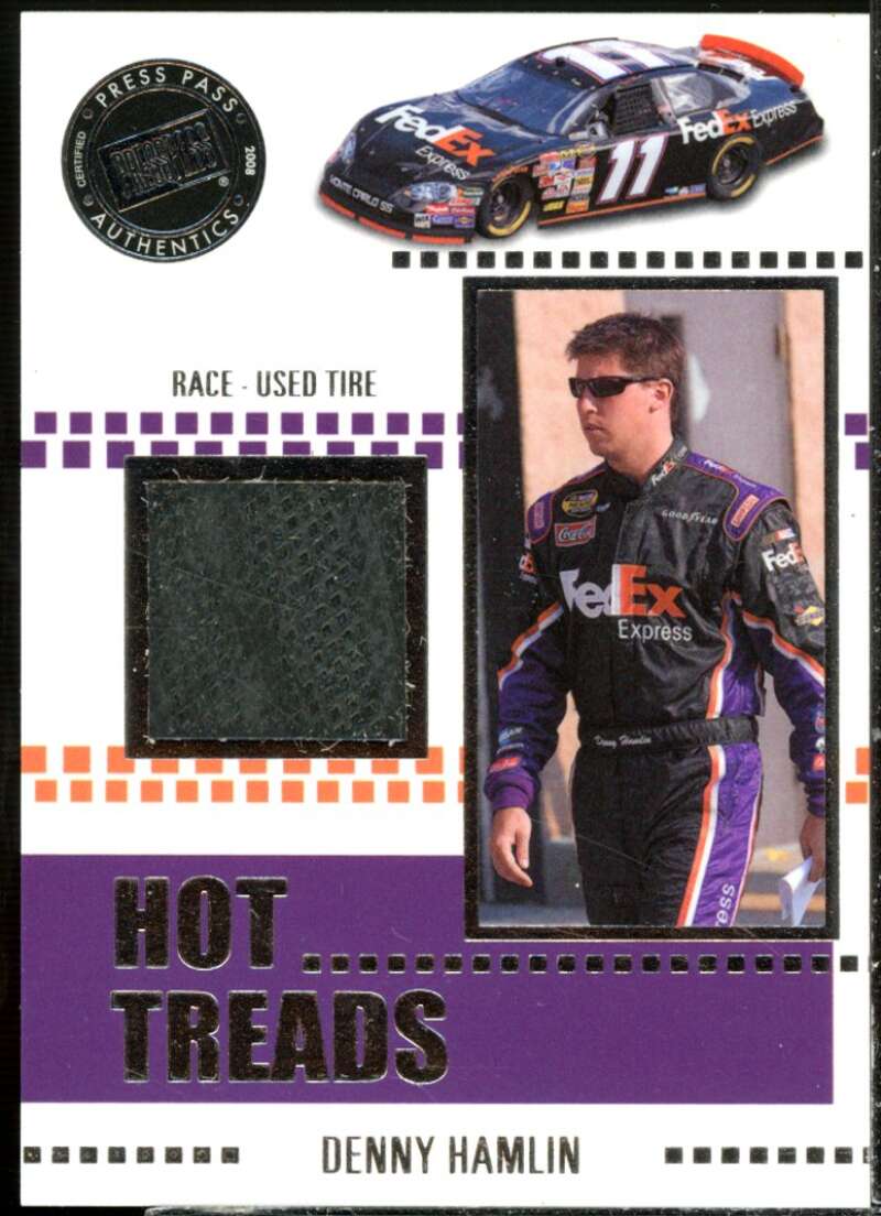 Denny Hamlin Card 2008 Press Pass Hot Treads #HT8  Image 1