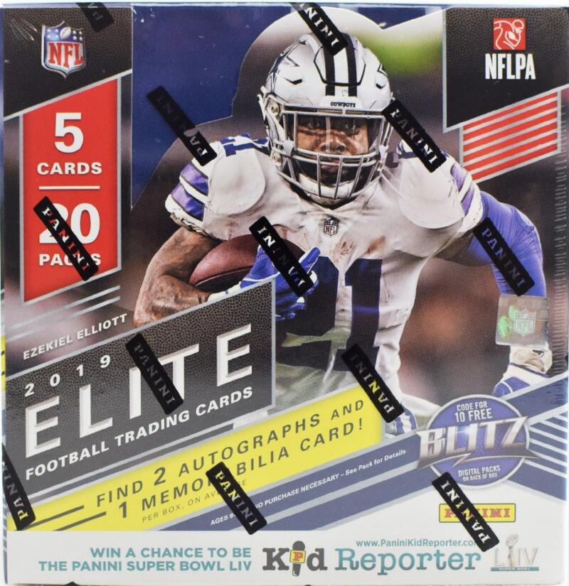 2019 Panini Elite Football Hobby Box Image 1