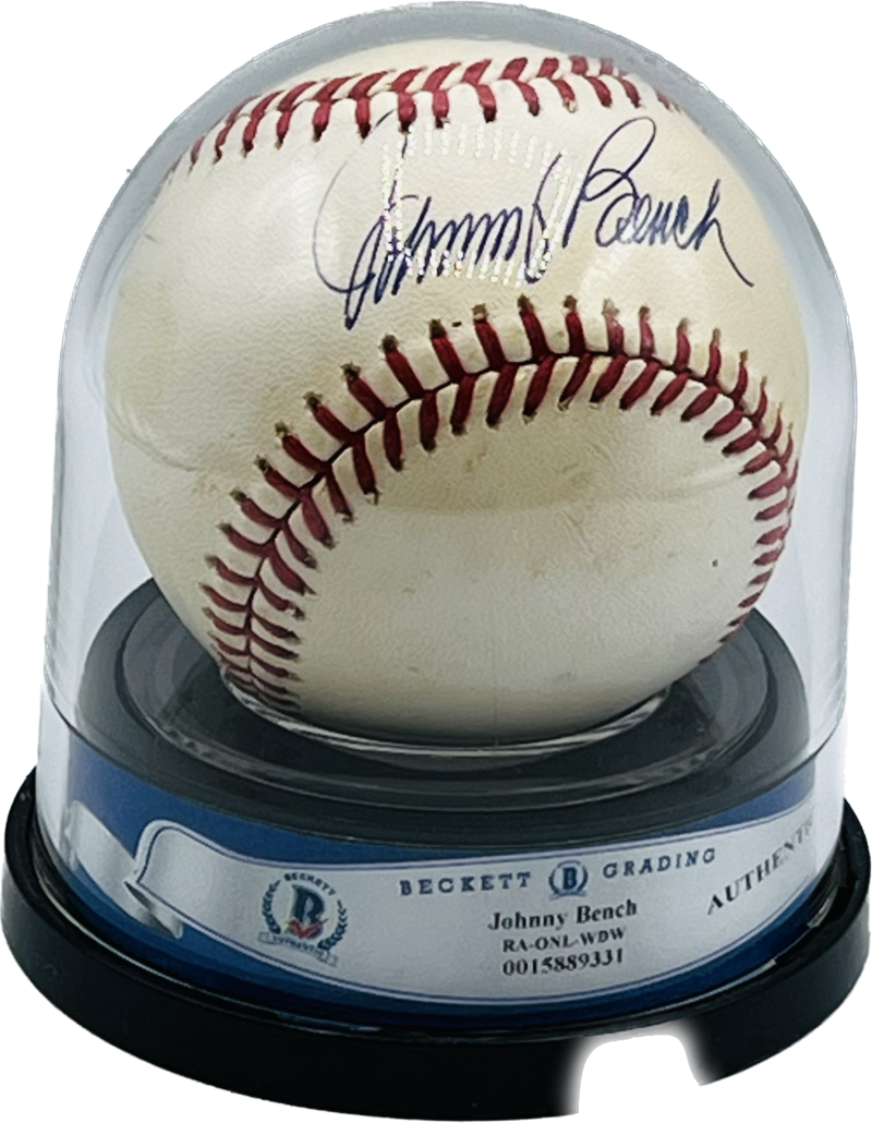 Johnny Bench Autograph Auto Signed Official Major League Ball BAS Authentic  Image 1