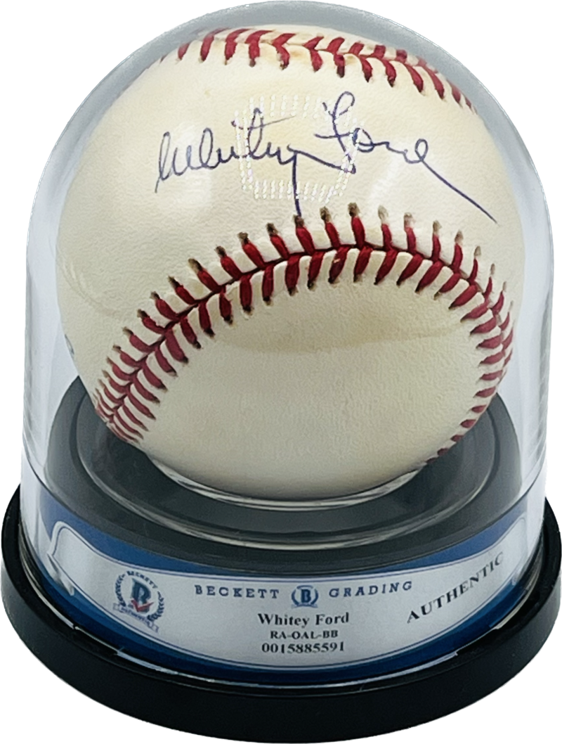 Whitey Ford Autograph Auto Signed Official Major League Ball BAS Authentic  Image 1