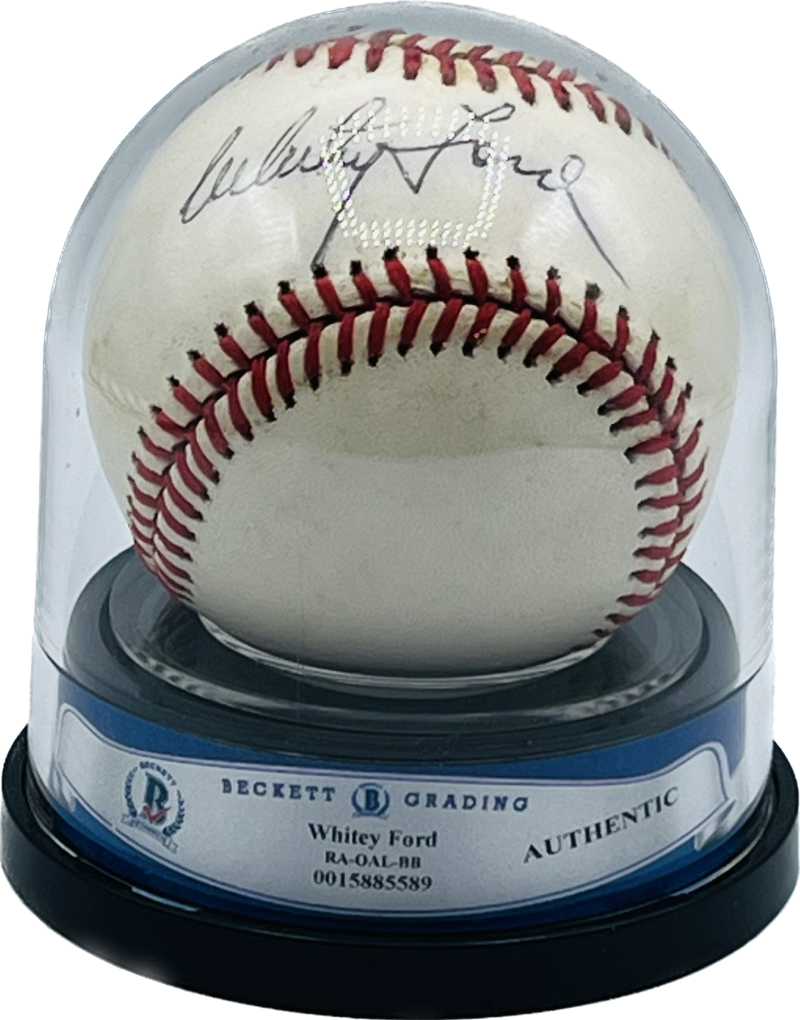 Whitey Ford Autograph Auto Signed Official Major League Ball BAS Authentic  Image 1
