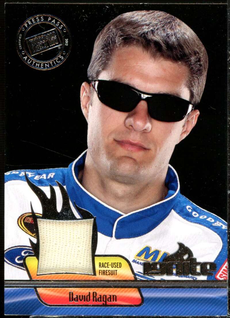 David Ragan Card 2012 Press Pass Ignite Materials Silver #IMDR1  Image 1