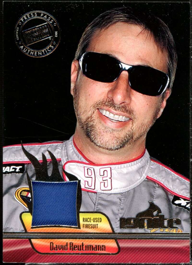 David Reutimann Card 2012 Press Pass Ignite Materials Silver #IMDR2  Image 1