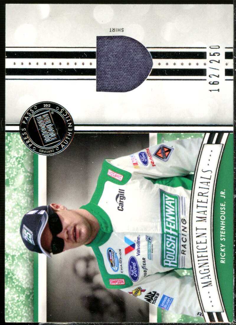 Ricky Stenhouse Jr. Card 2012 Press Pass Fanfare Magnificent Materials #MMRS2  Image 1