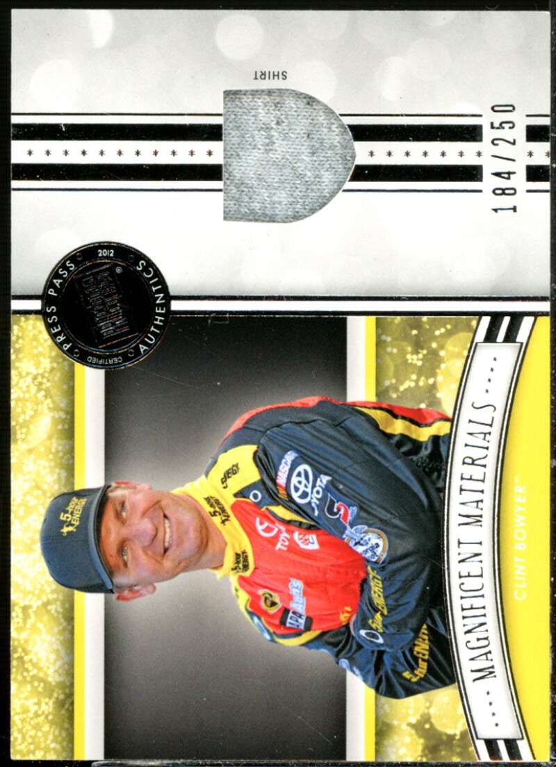 Clint Bowyer Card 2012 Press Pass Fanfare Magnificent Materials #MMCB  Image 1