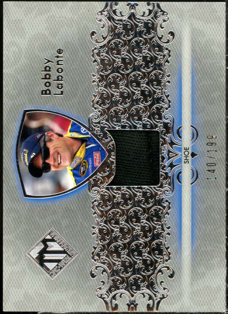 Bobby Labonte Card 2012 Total Memorabilia Single Swatch Silver #TMBL  Image 1