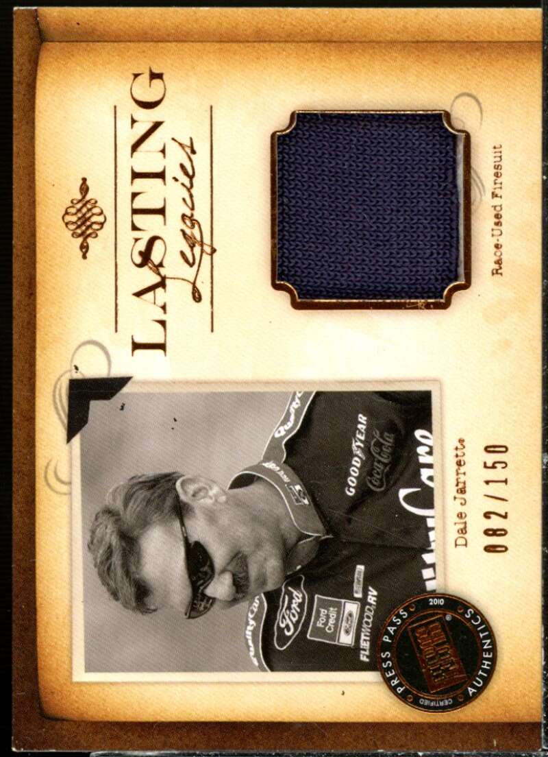 Dale Jarrett Card 2010 Press Pass Legends Lasting Legacies Copper #LLDJ  Image 1