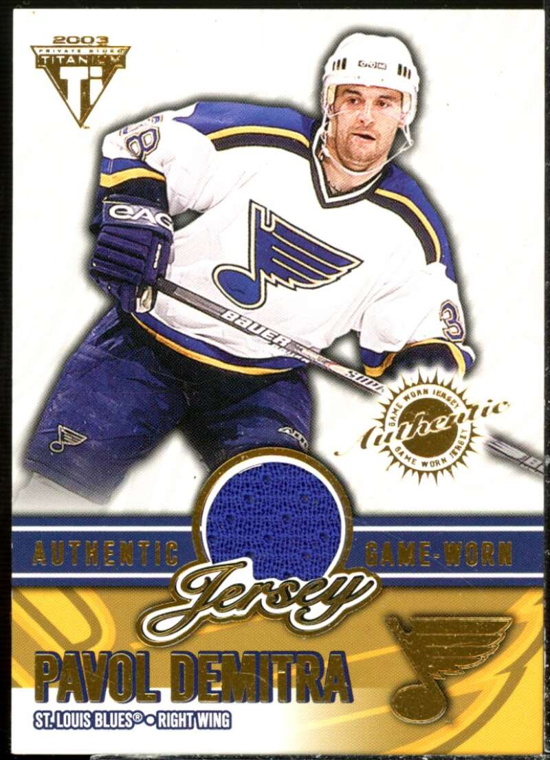 Pavol Demitra Card 2002-03 Titanium Jerseys #56  Image 1