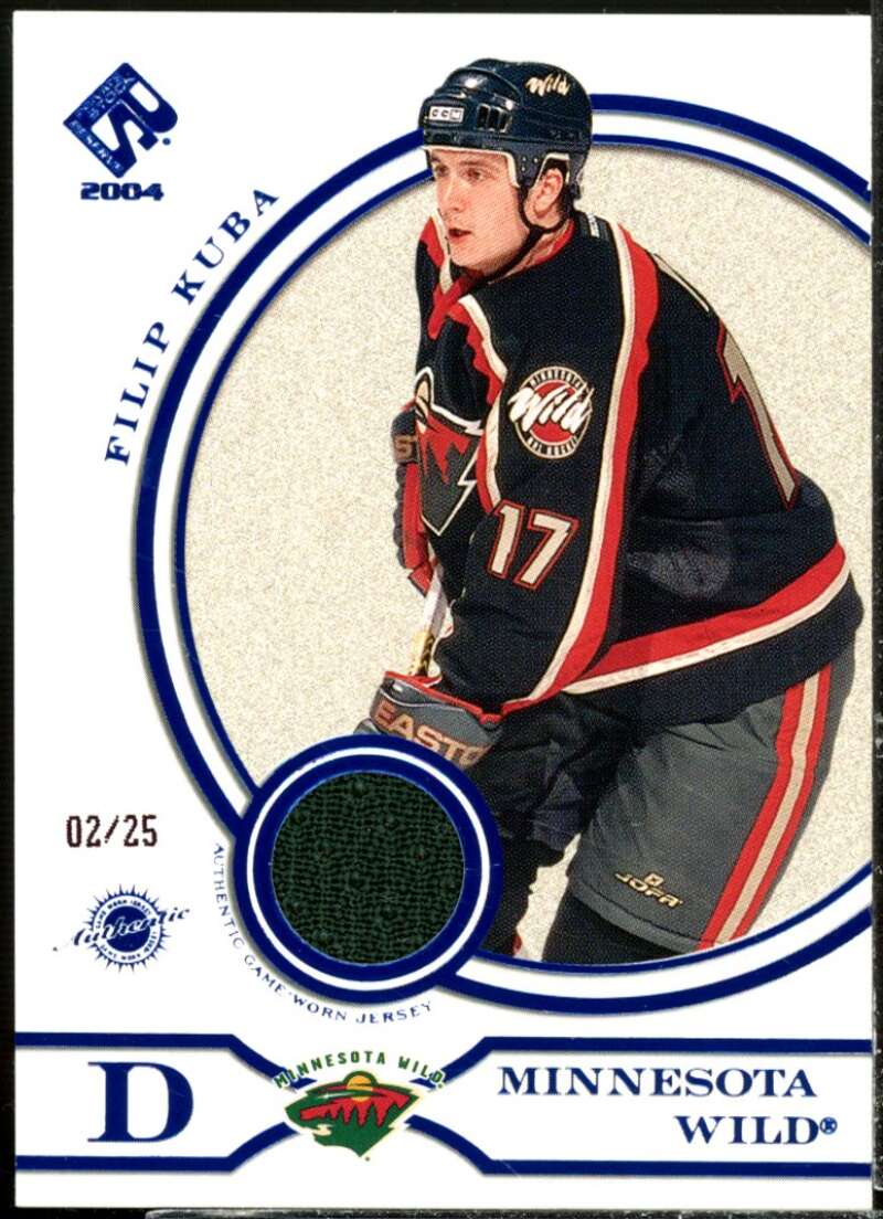 Filip Kuba JSY Card 2003-04 Private Stock Reserve Blue #172  Image 1