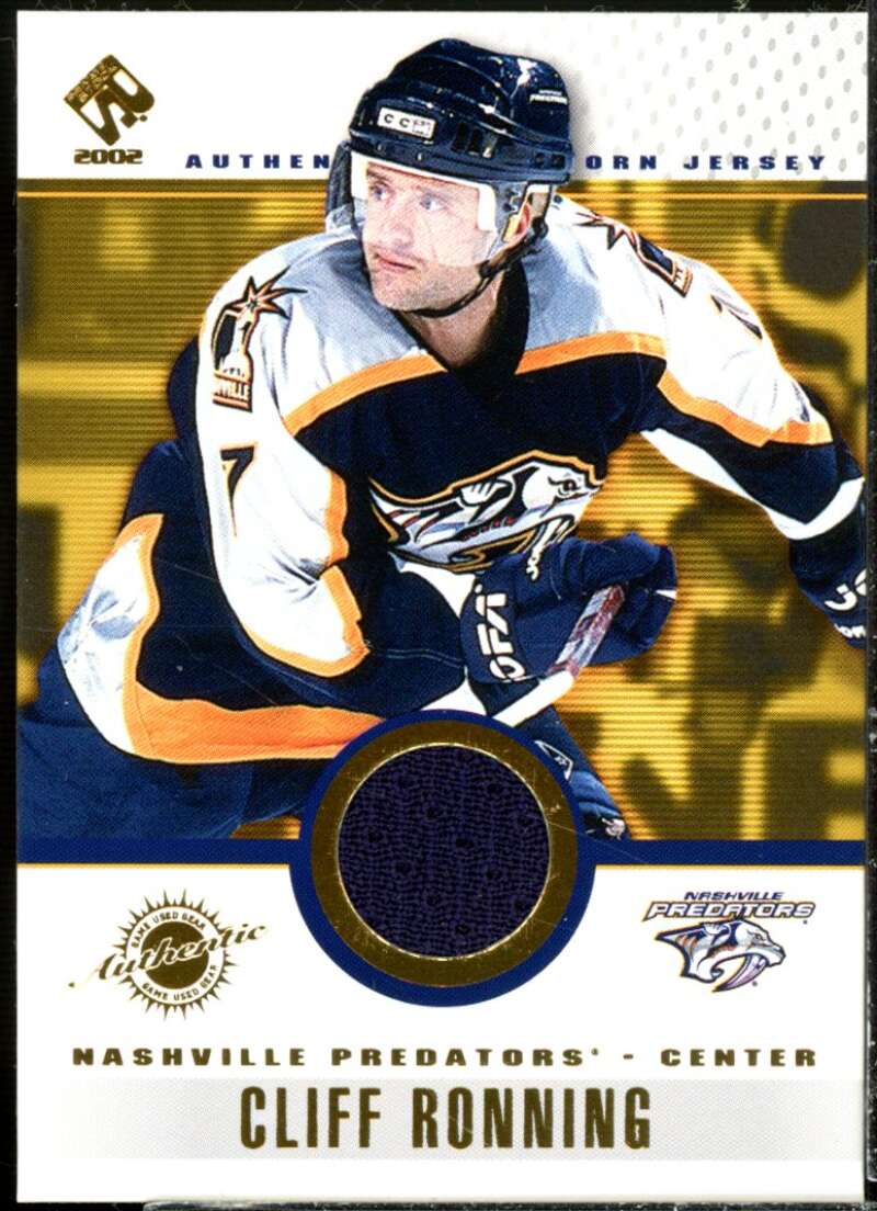 Cliff Ronning Card 2001-02 Private Stock Game Gear #59  Image 1