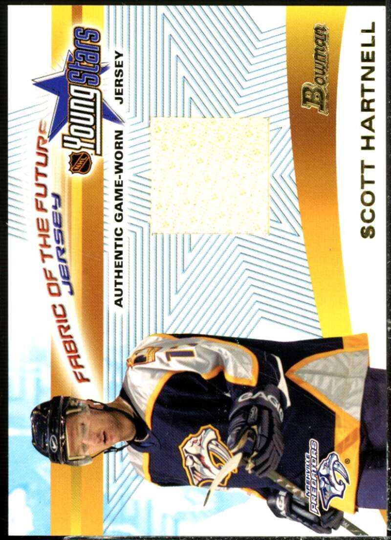 Scott Hartnell Card 2001-02 Bowman YoungStars Relics #JSH  Image 1