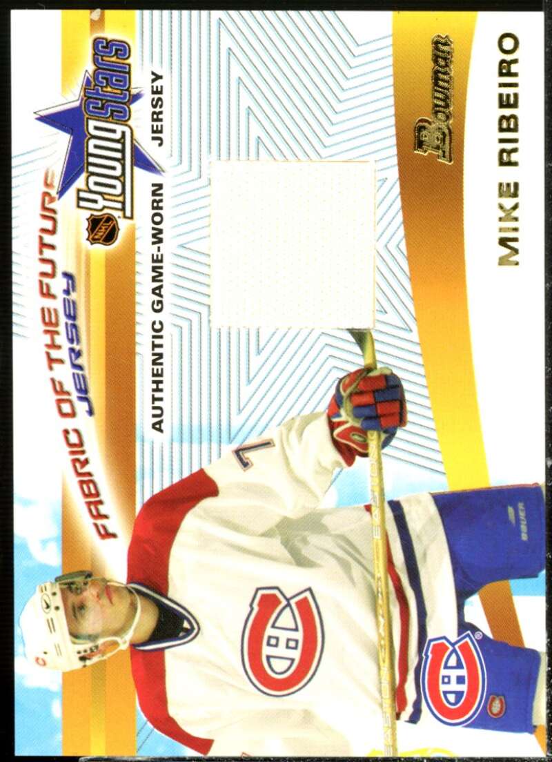 Mike Ribeiro Card 2001-02 Bowman YoungStars Relics #JMR  Image 1