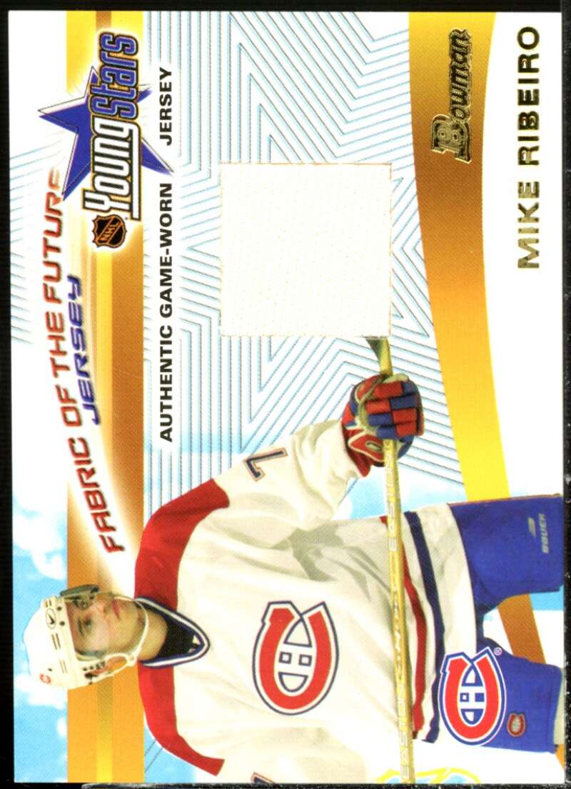 Mike Ribeiro Card 2001-02 Bowman YoungStars Relics #JMR  Image 1