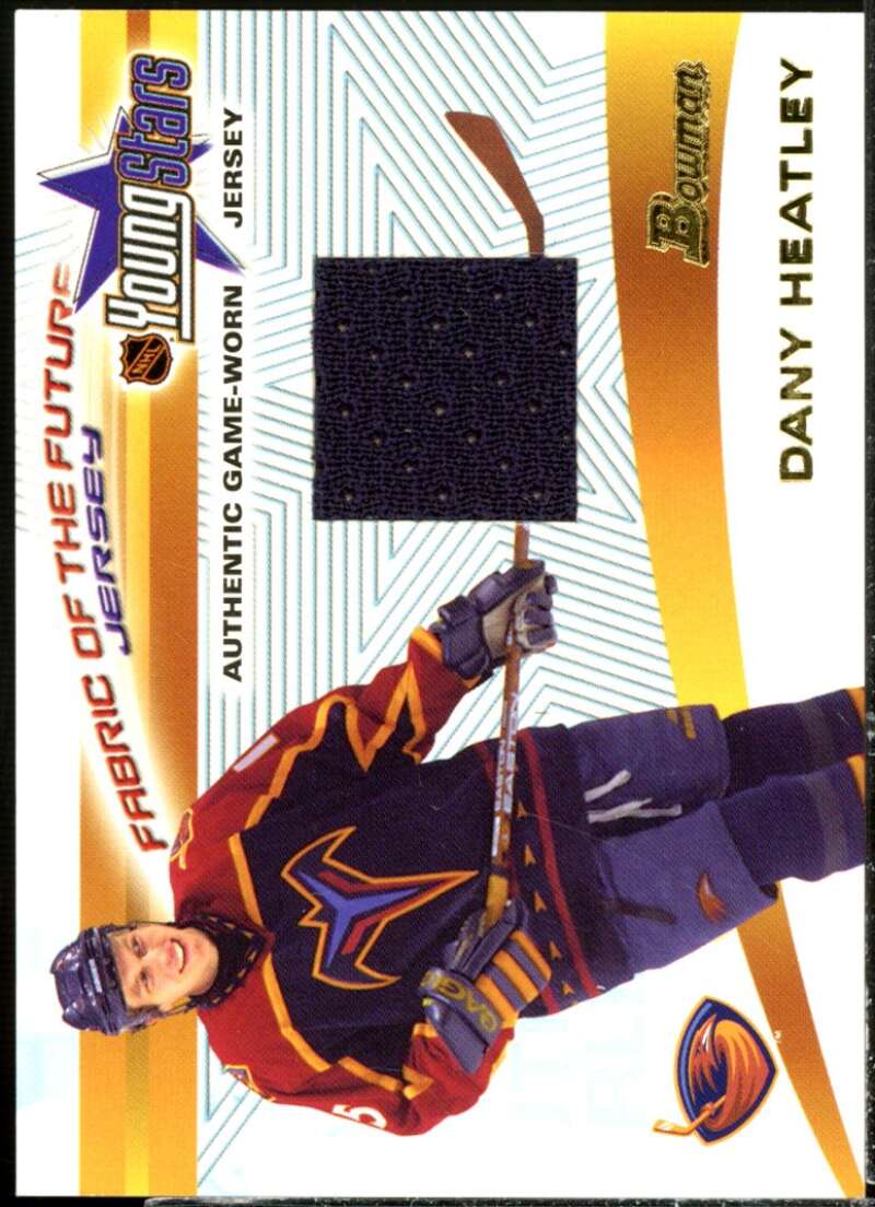 Dany Heatley Card 2001-02 Bowman YoungStars Relics #JDH  Image 1