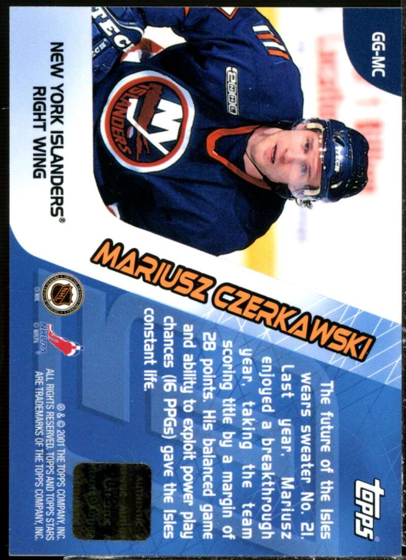 Mariusz Czerkawski Card 2000-01 Topps Stars Game Gear #GGMC  Image 2