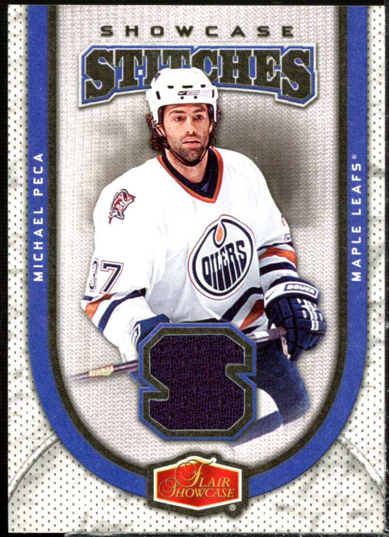 Michael Peca Card 2006-07 Flair Showcase Stitches #SSMP  Image 1