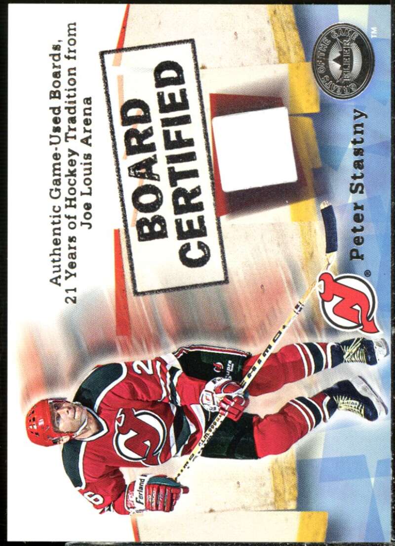 Peter Stastny Card 2001-02 Greats of the Game Board Certified #5  Image 1