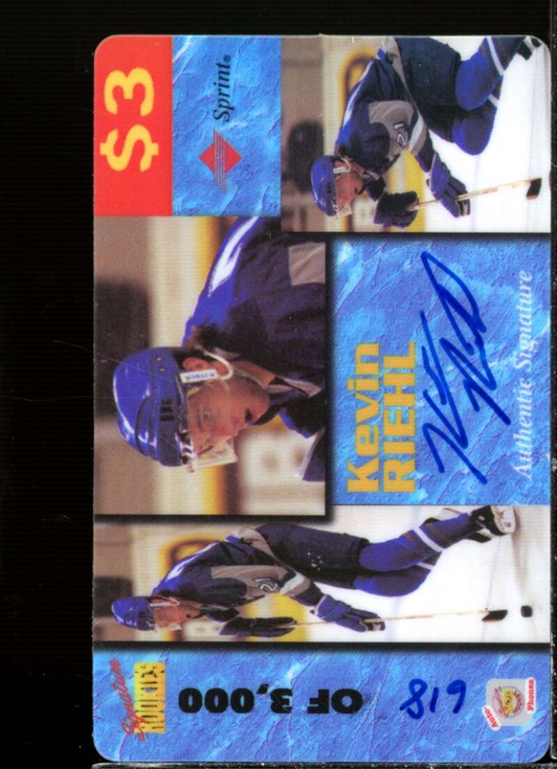 Kevin Riehl Card 1995 Signature Rookies Auto-Phonex Phone Cards #35  Image 1