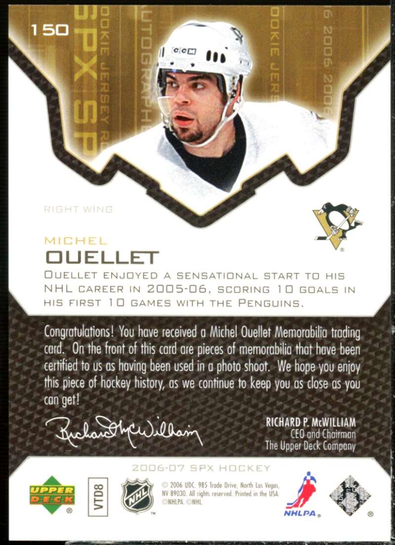 Michel Ouellet JSY RC Card 2006-07 SPx #150  Image 2