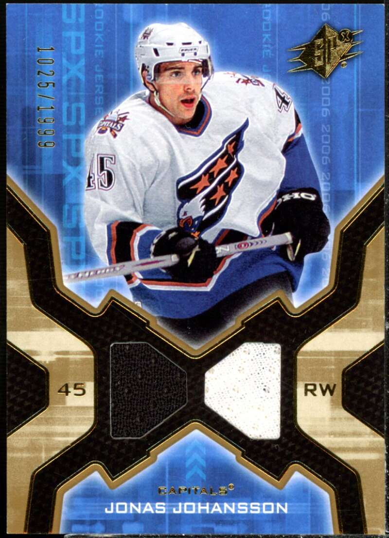 Jonas Johansson JSY RC Card 2006-07 SPx #154  Image 1