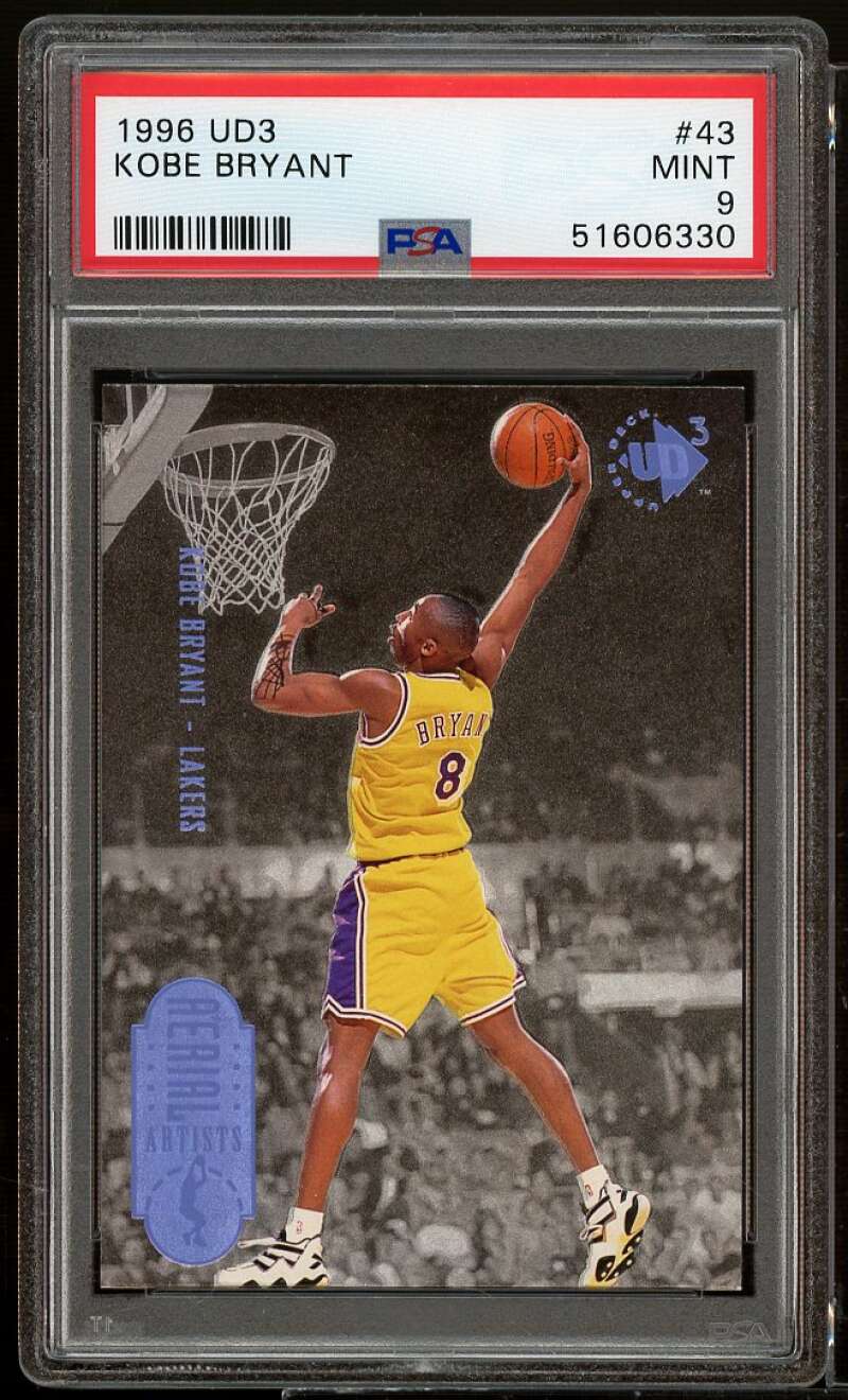 Kobe Bryant Rookie Card 1996-97 Upper Deck UD3 #43 PSA 9 Image 1