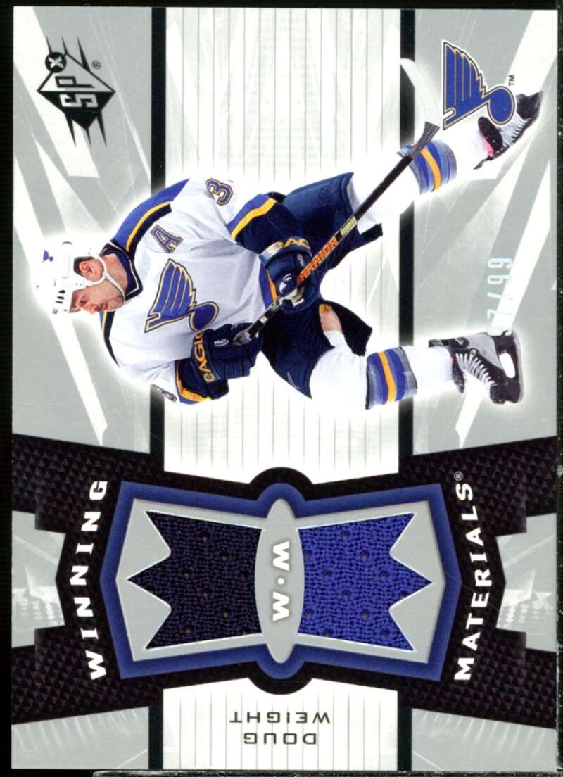 Doug Weight Card 2006-07 SPx Winning Materials Spectrum #WMDW  Image 1