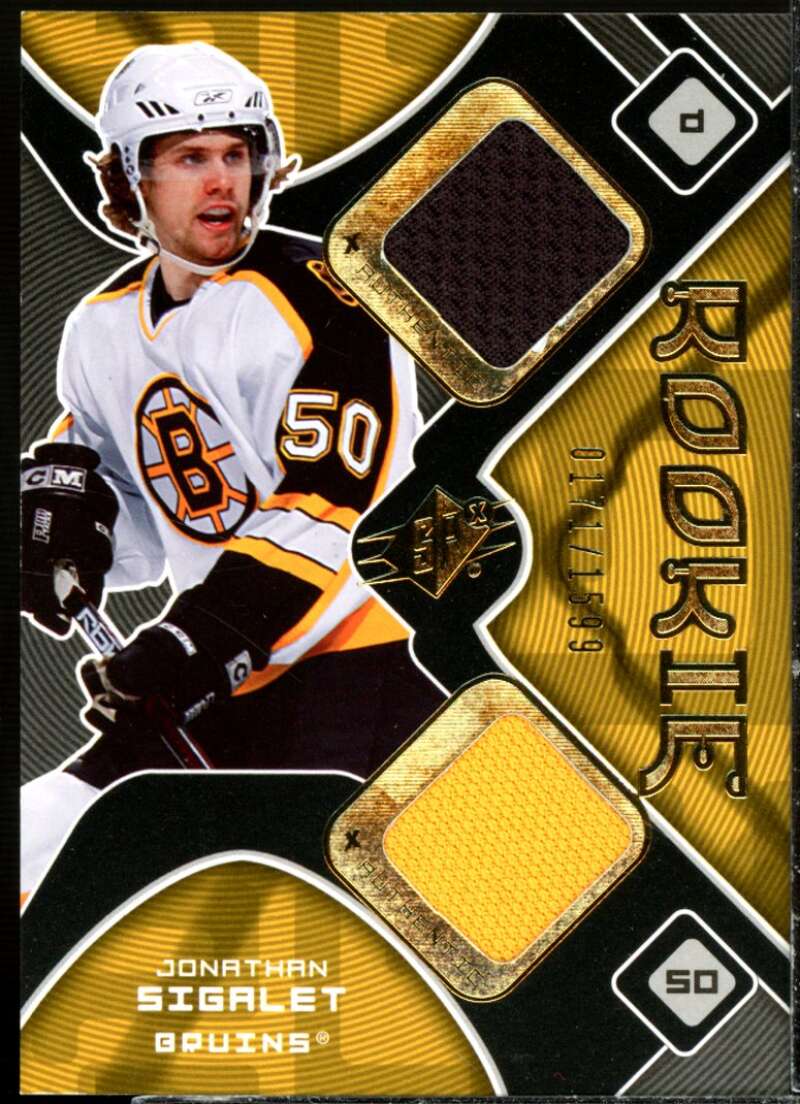 Jonathan Sigalet JSY Rookie Card 2007-08 SPx #183  Image 1