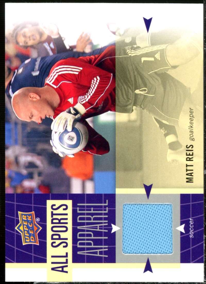 Matt Reis 2011 Upper Deck World of Sports All-Sport Apparel Memorabilia #ASMR  Image 1