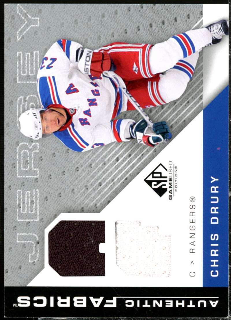 Chris Drury Card 2007-08 SP Game Used Authentic Fabrics #AFCD  Image 1